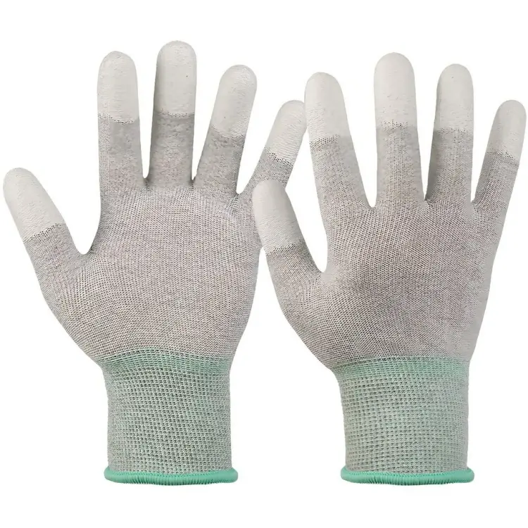 Rilong Carbon Fiber PU Coated Anti-Static Gloves