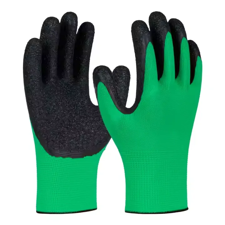 Rilong Heavy-Duty Latex Coated Gloves for Construction Applications