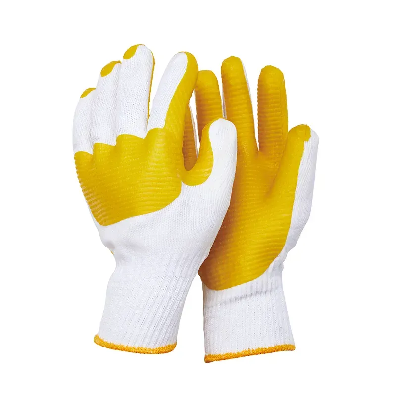 Luvas de Látex Premium de Alta Resistência Rilong – Proteção Industrial Diamond Grip