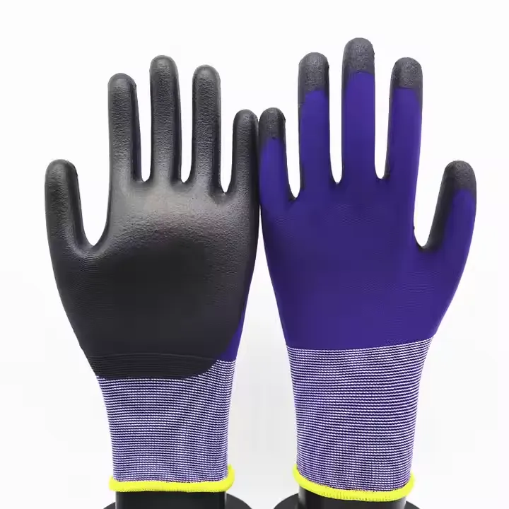 Rilong High-Flexibility 18G PU Coated Industrial Gloves