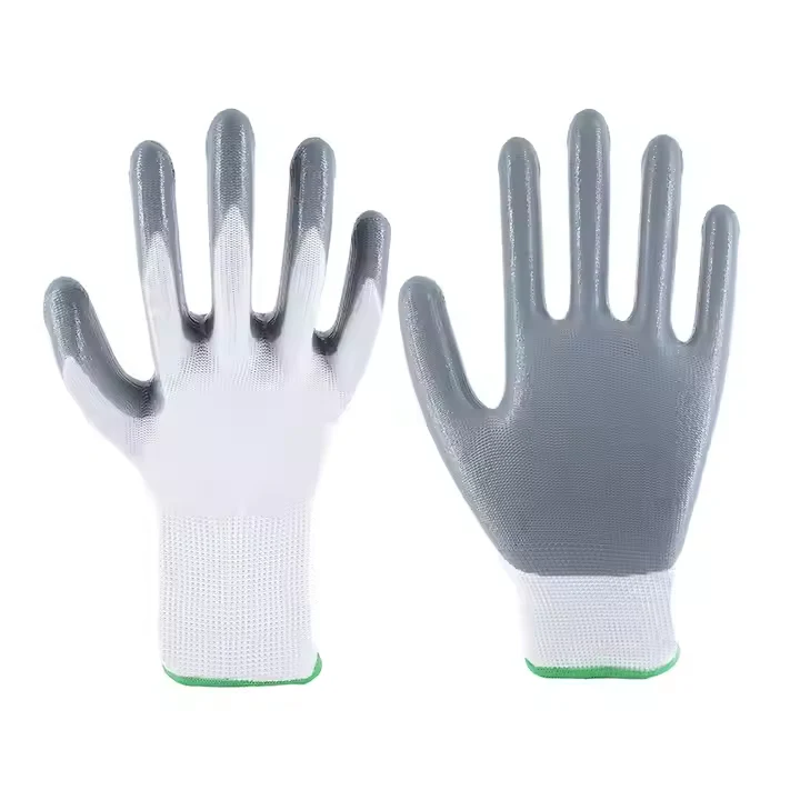Luvas de Segurança Nitrílicas Cinza Premium Rilong para Uso Geral