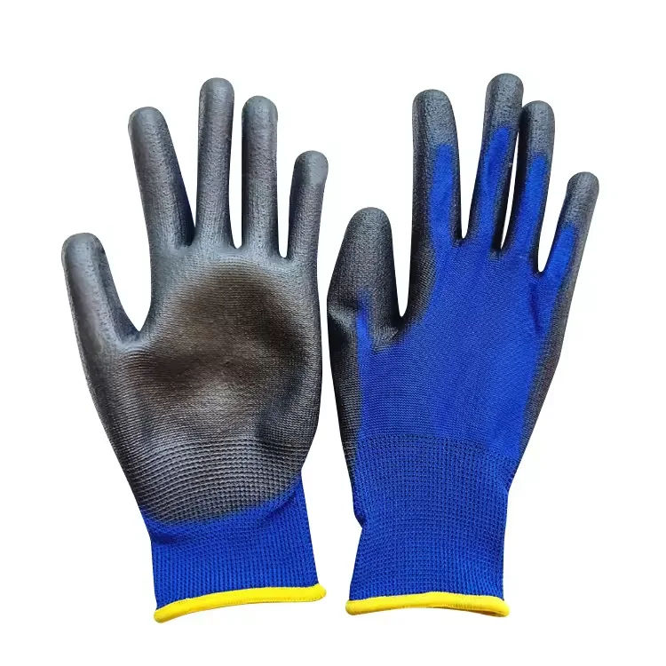 Rilong High-Dexterity Blue Polyurethane Coated Work Gloves