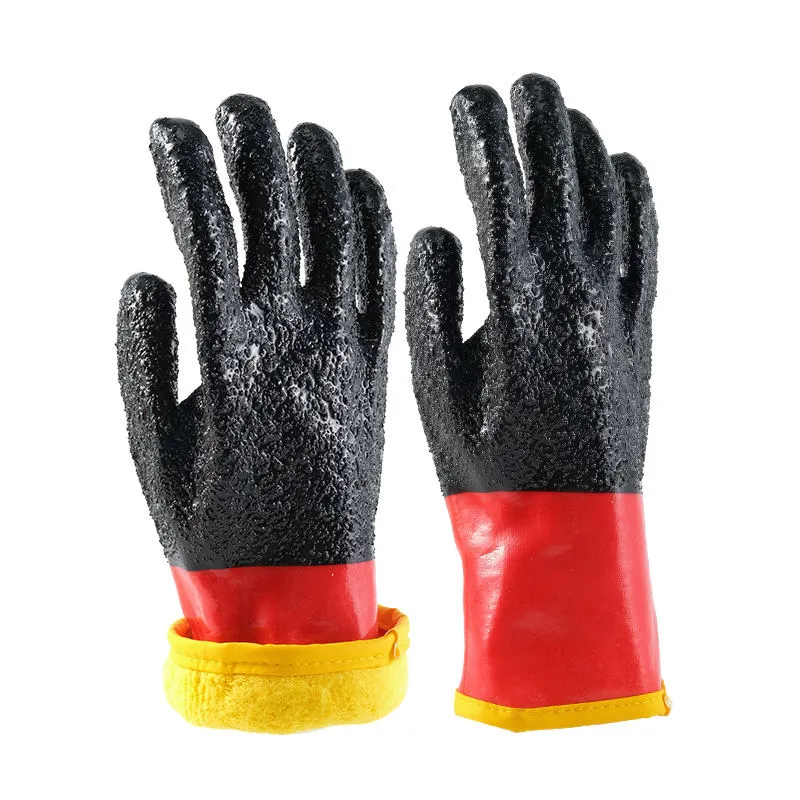 Luvas de Trabalho em PVC de Inverno Rilong | Resistentes a Produtos Químicos e Óleo | Segurança Rilong