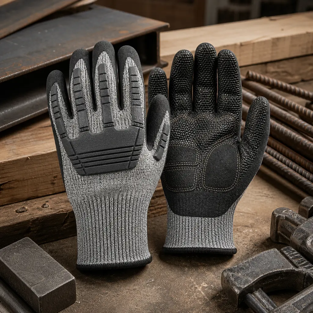 Rilong Adquisición de guantes de cuero resistentes a cortes y duraderos para construcción, carpintería e industrias pesadas